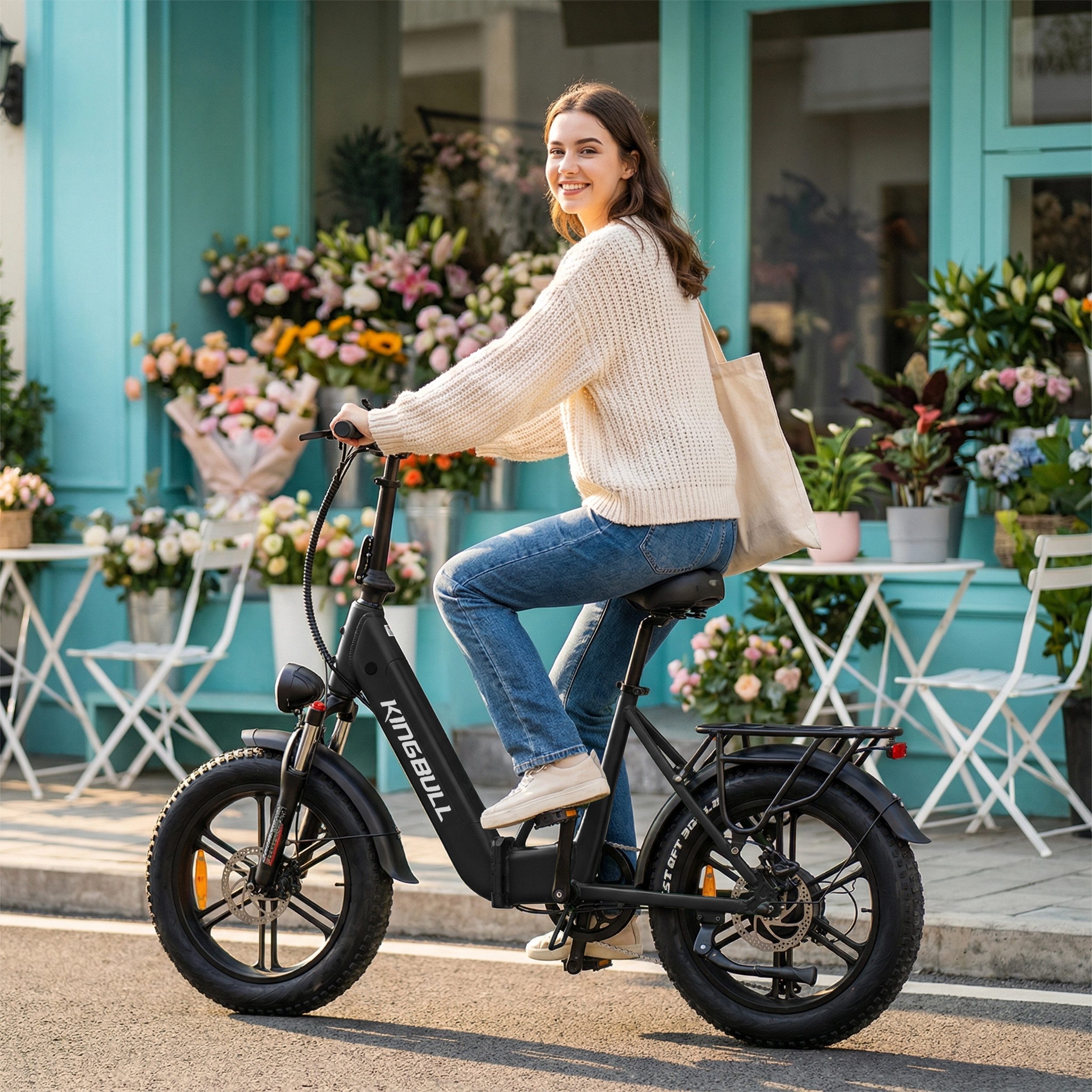 Vankel E-Bike Cityrad KLR herren Elektrofahrrad 648WH cityrad 20×4.0 damen 13.5AH max.100km, Kettenschaltung, Heckmotor, 648 Wh, (Beleuchtungsset mit Batterieladegerät, Batterieschlüssel, Werkzeug), 7 Gang, 648Wh Akku, Elektrofahrrad mit Gepäckträger, E-bikes