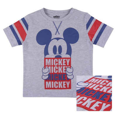 Disney Mickey Mouse T-Shirt Jungen Kurzarmshirt im Retro Style