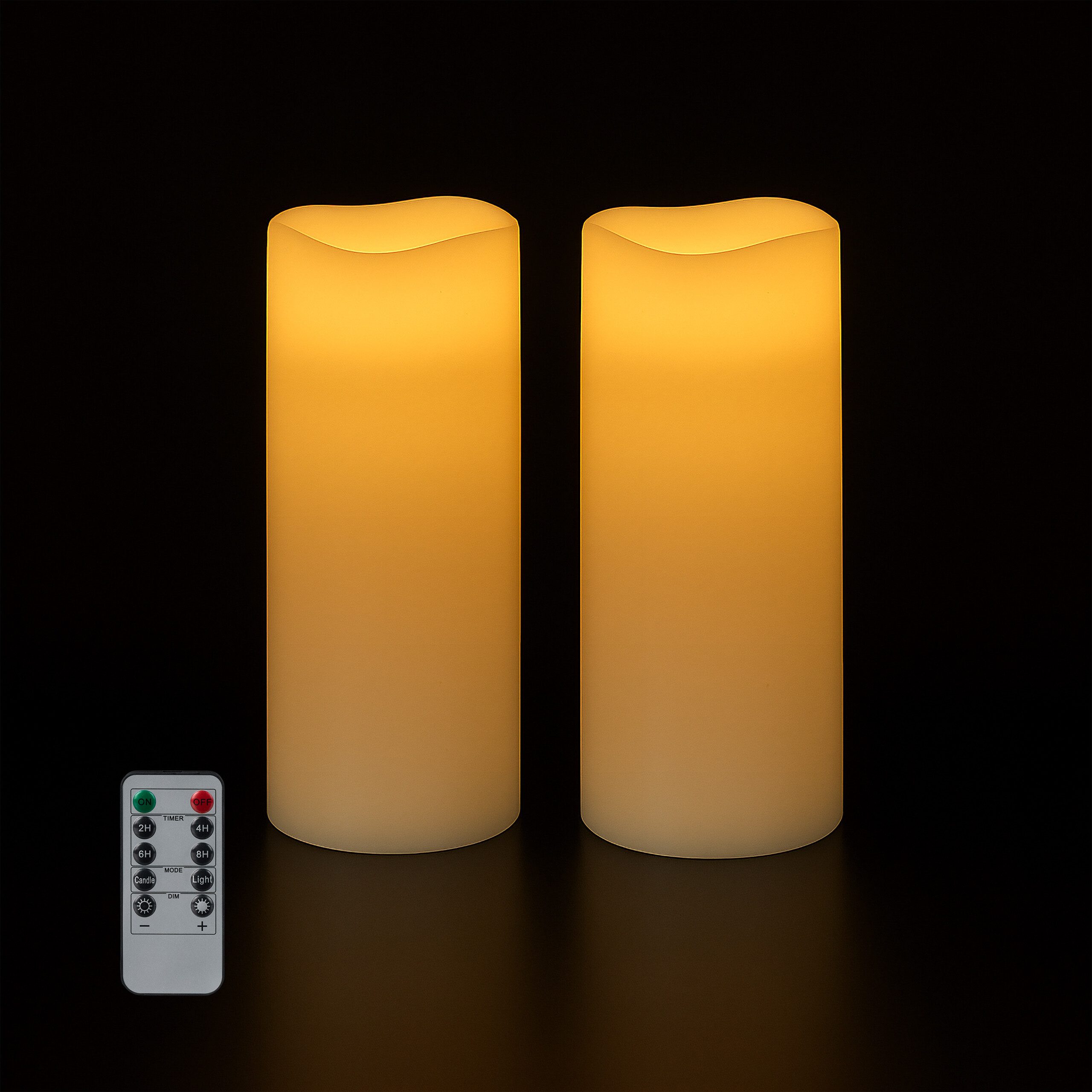 LED-Kerze mit Timer 2er Set