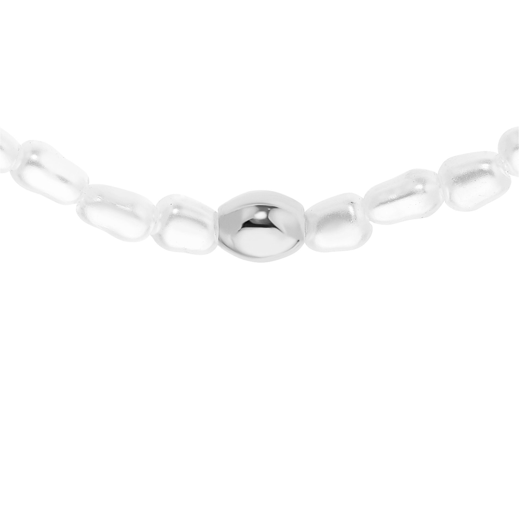 Heideman Collier Finja silberfarben Geschenkverpackung), poliert Perlenkette weiß (inkl