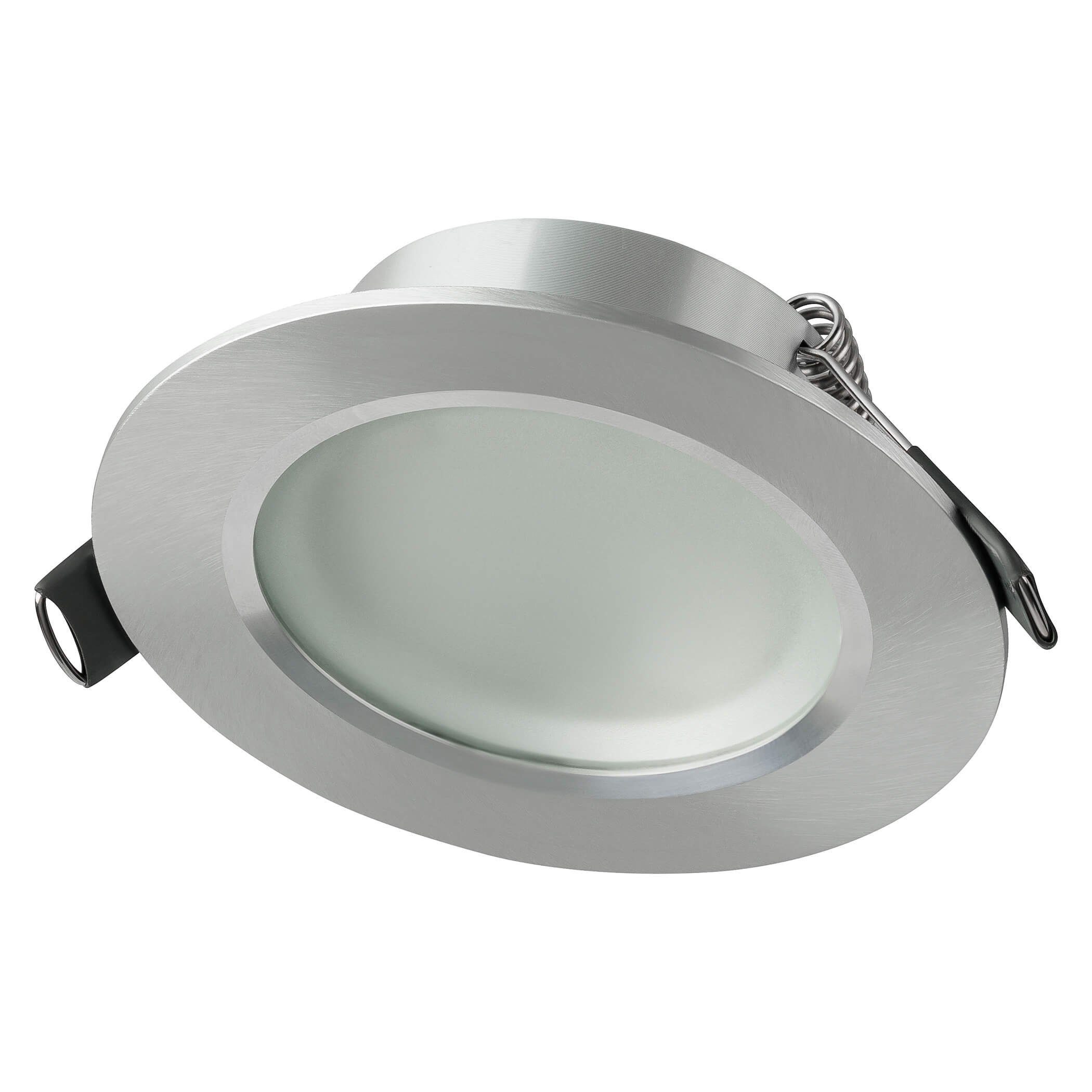 SEBSON LED Einbaustrahler Einbaustrahler Bad IP44 - Rahmen Lochdurchmesser 75mm - GU10 Fassung, inkl. GU10 Fassung (ohne Leuchtmittel), Aluminium Gehäuse Deckenspot