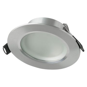 SEBSON LED Einbaustrahler Einbaustrahler Alu Bad IP44 inkl. GU10 Fassung, Lochdurchmesser 75mm