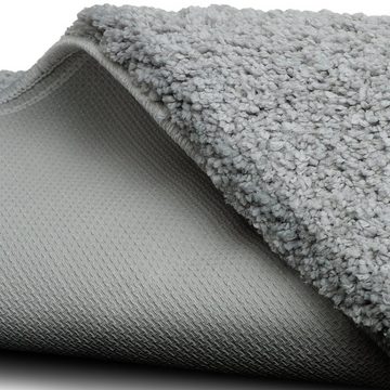 Hochflor-Teppich Shaggy-Teppich Prestige Silbergrau, Erhältlich in 5 Farben, Floordirekt, rechteckig, Höhe: 30 mm, Extra flauschig