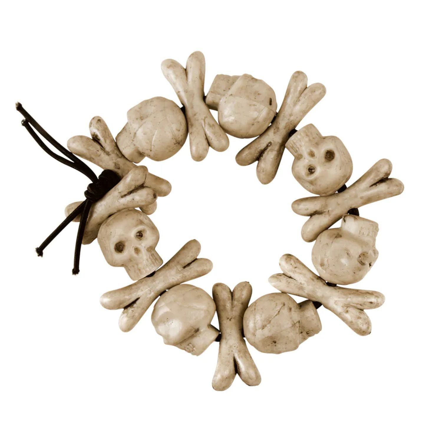 Boland Kostüm Armband 'Skull Bones', Beige
