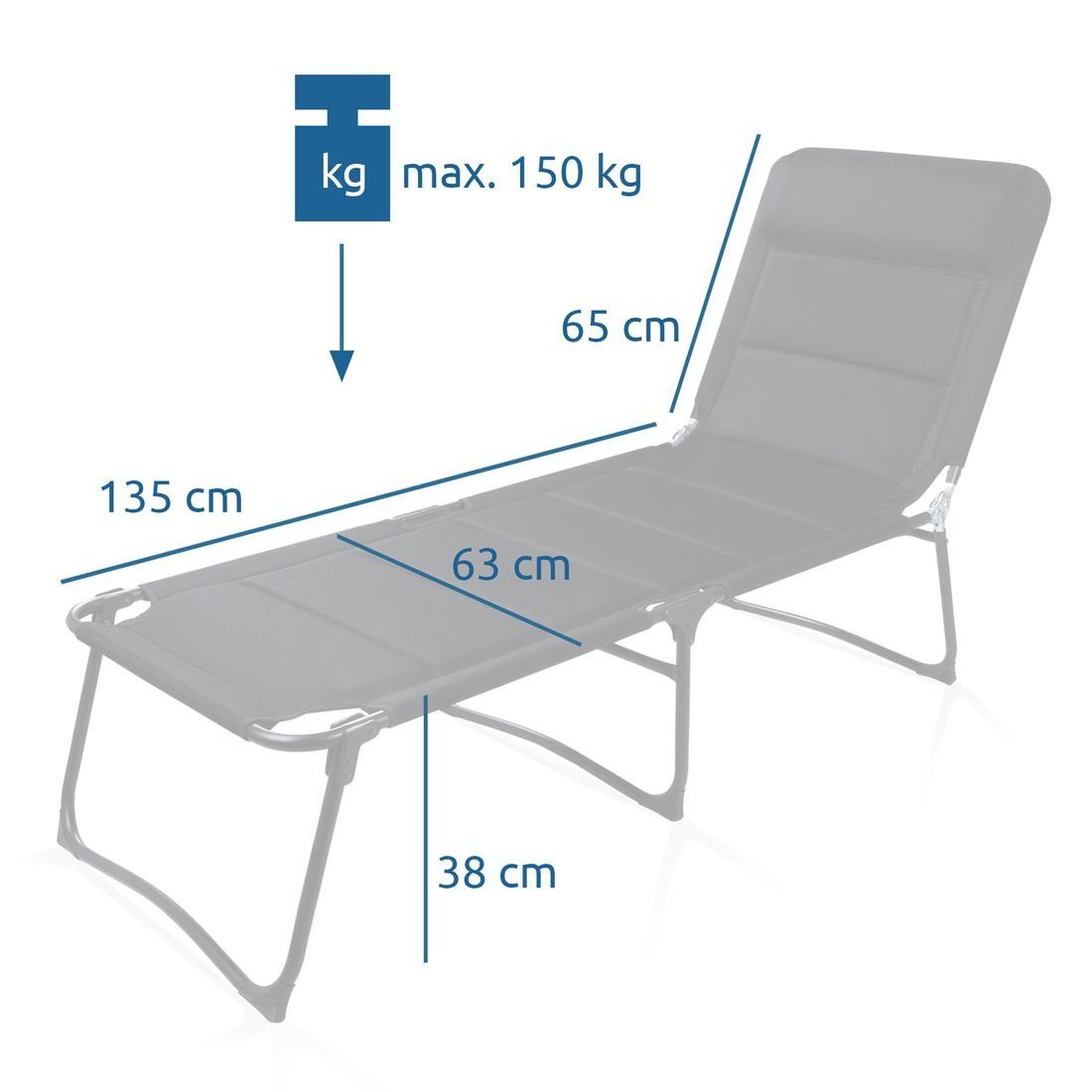 yourGEAR Gartenliege yourGEAR Sonnenliege Salina 3D günstig online kaufen