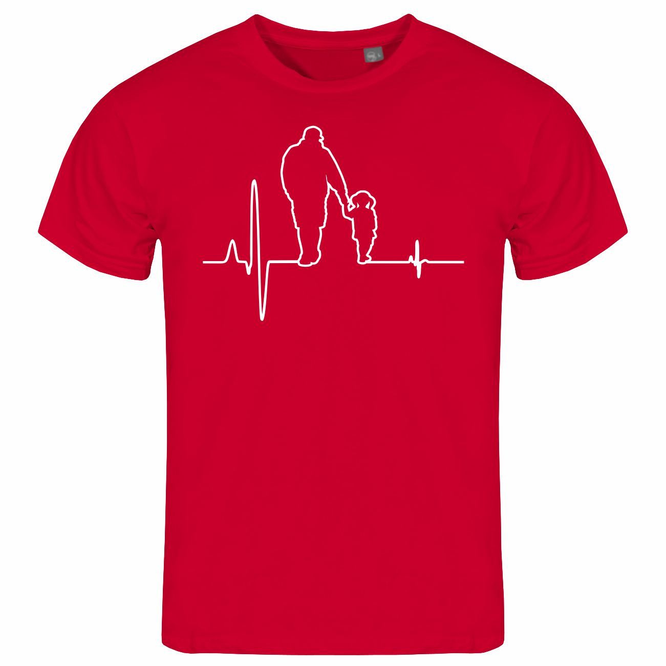 deinshirt Print-Shirt Herren T-Shirt Herzschlag Vater günstig online kaufen