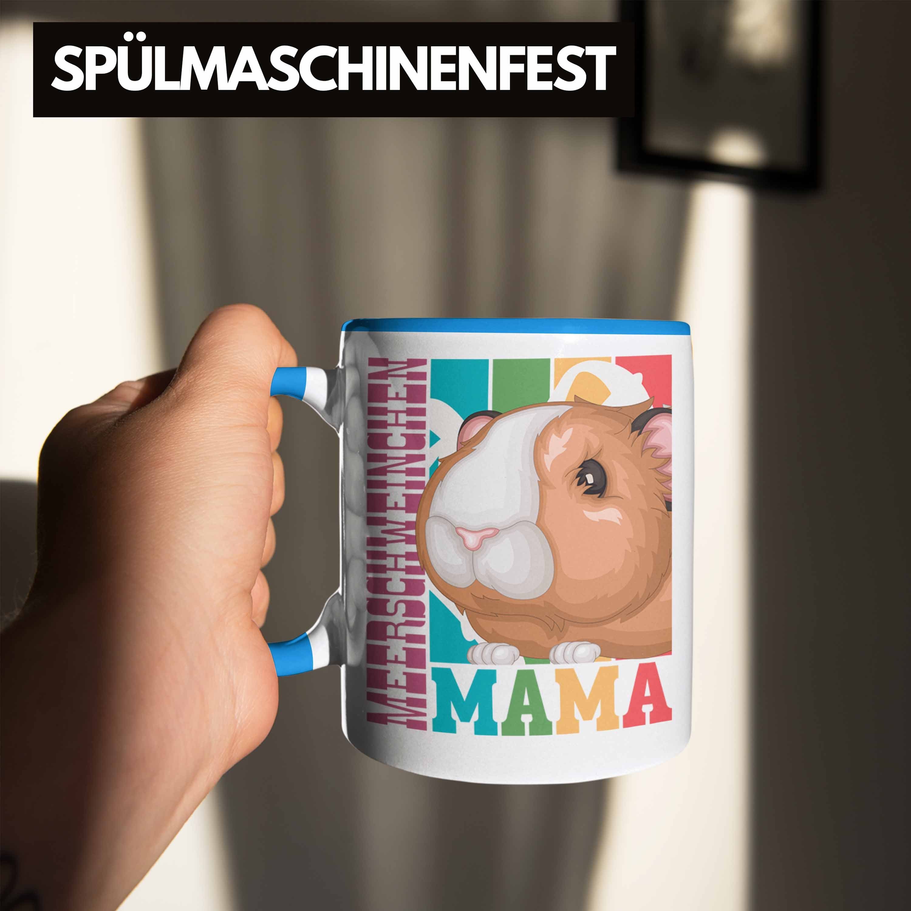 Mama Meerschweinchen Blau Tasse Tasse - Trendation Besitzerin Trendation Geschenk Hasen für