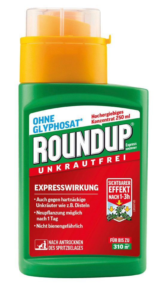 ROUNDUP Unkrautbekämpfungsmittel Roundup Unkrautfrei Express Konzentrat 250 ml