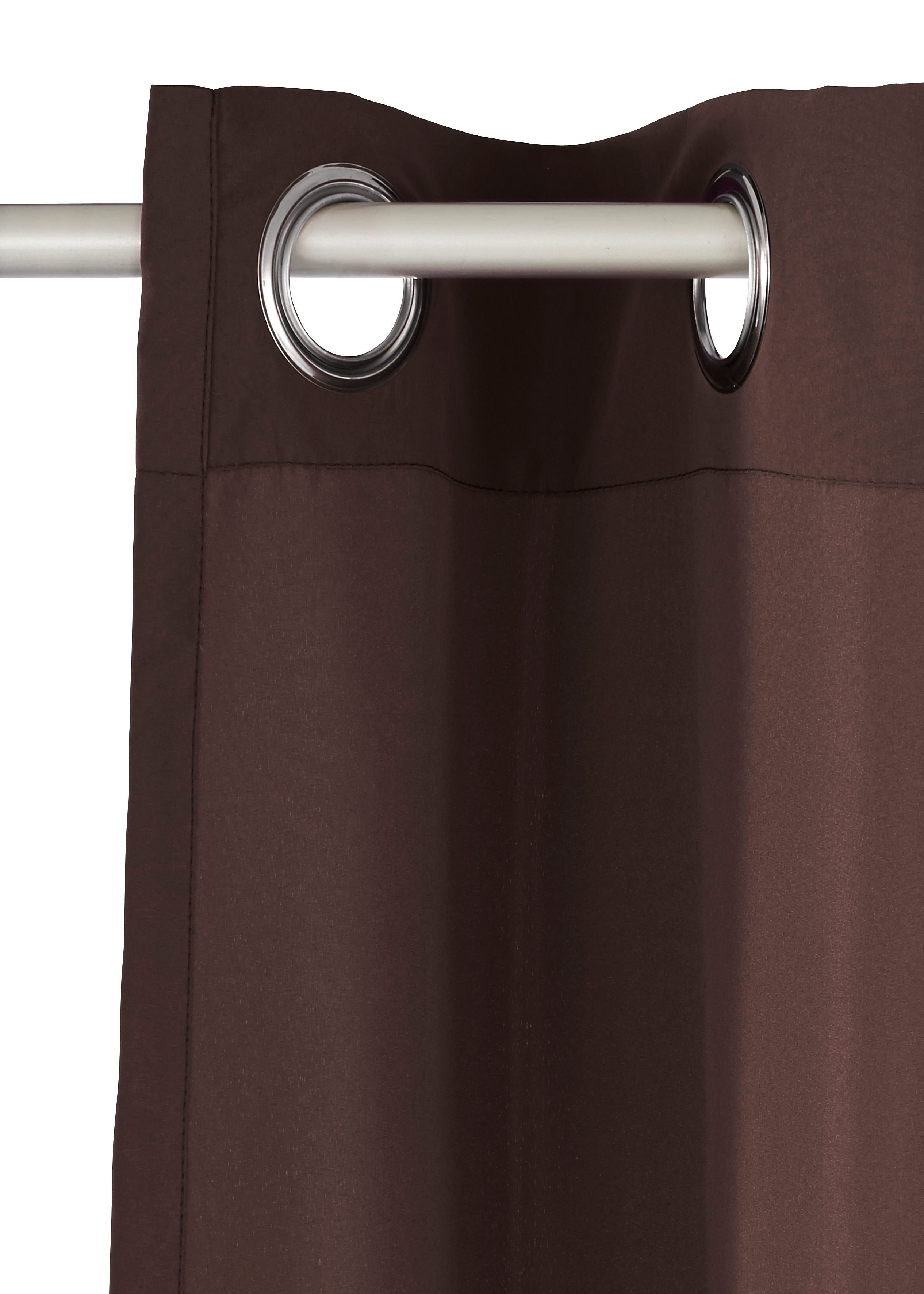 OTTO home Vorhang Raja mit Ösen, 2er Pack, blickdicht, Topseller! (2 St), Ösen, blickdicht, Polyester, einfarbig, Einfache Montage, Pflegeleicht, Ösen, 2 er Pac – Bild 5 von 5
