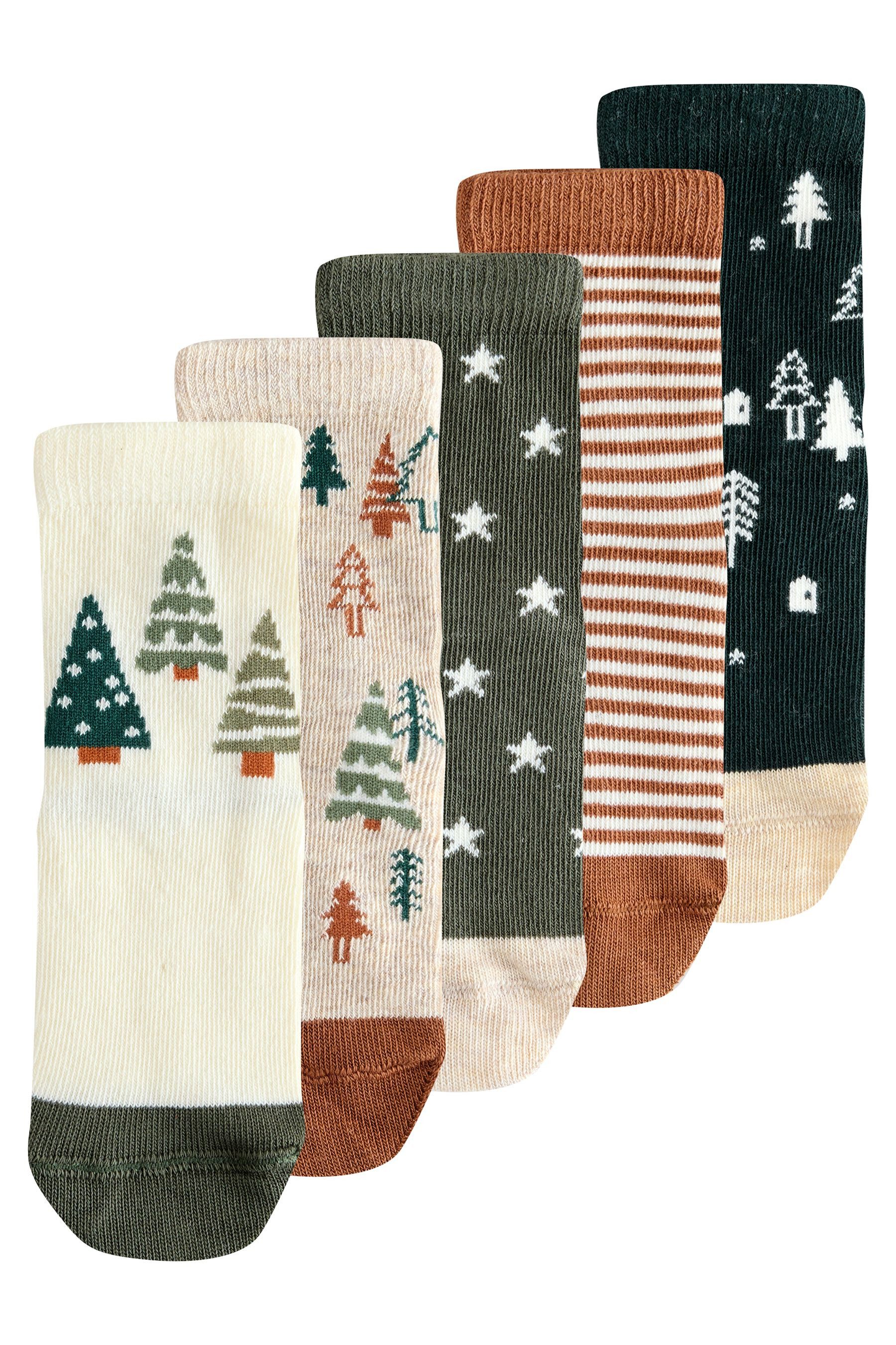 Next Basicsocken Socken, 5er-Pack, Weihnachten (1-Paar) günstig online kaufen