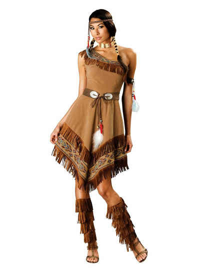 In Character Kostüm »Indigenes Kostüm«, Edles Damenkostüm mit kunstvollem Dekor