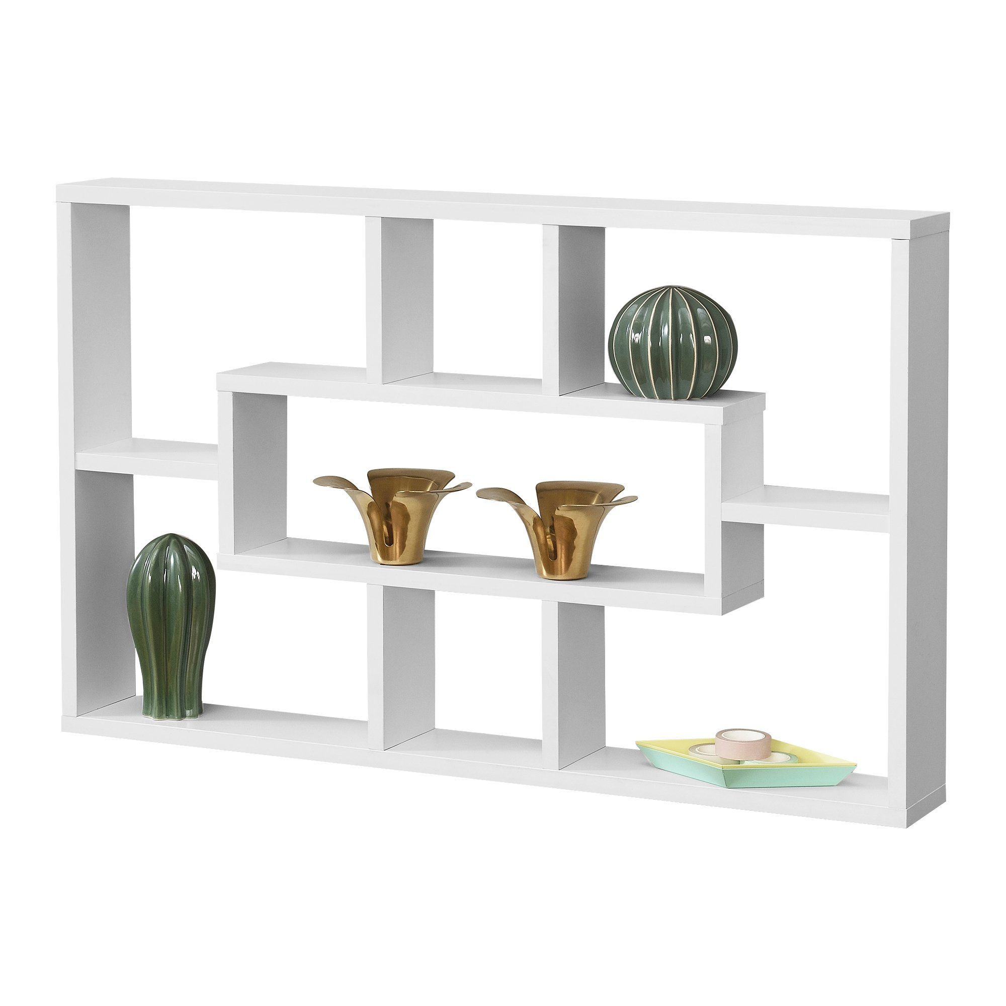 en.casa Wandregal, Qinngua Bücherregal 77x10x48cm mit günstig online kaufen