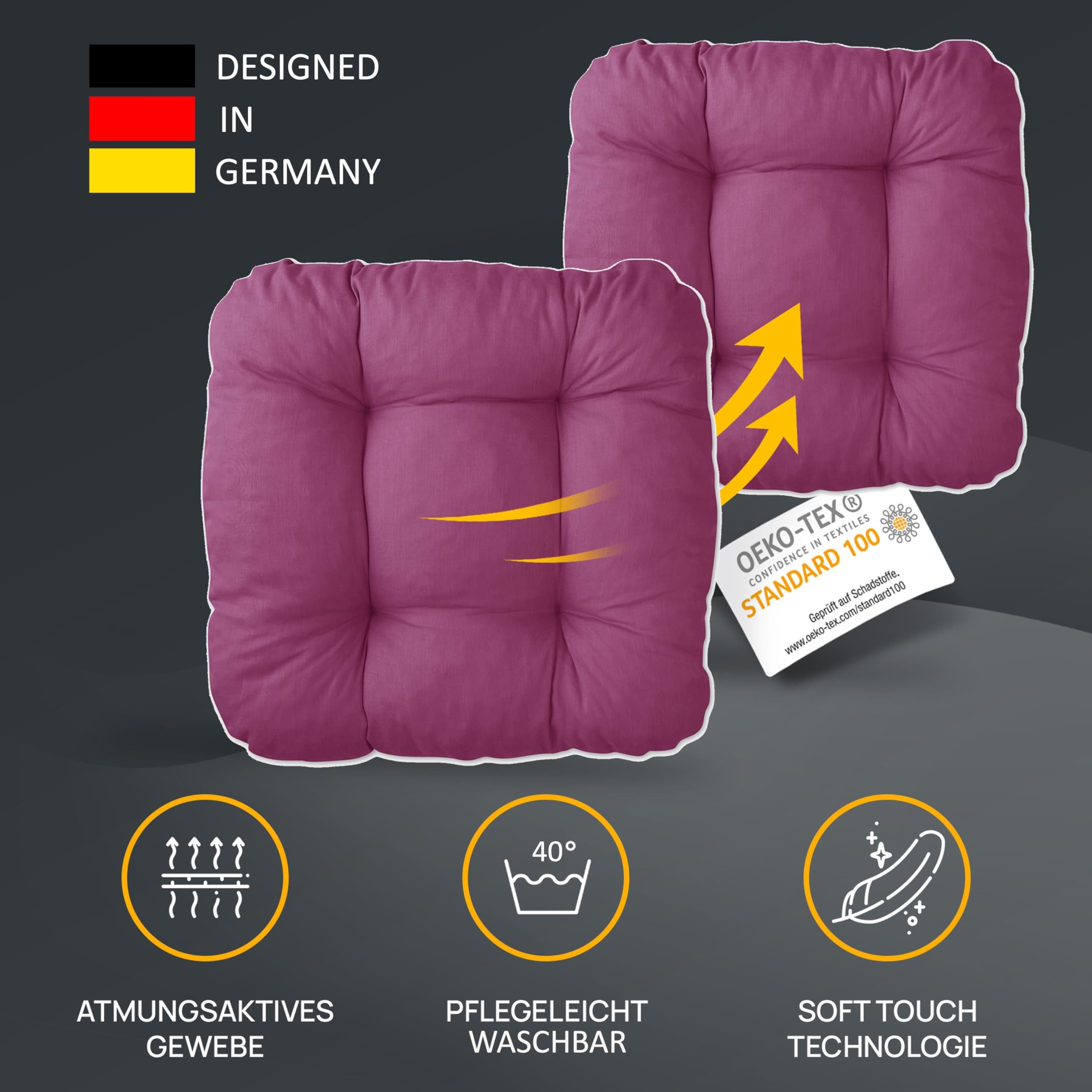 LILENO HOME Stuhlkissen Sitzkissen für Gartenstuhl, günstig online kaufen