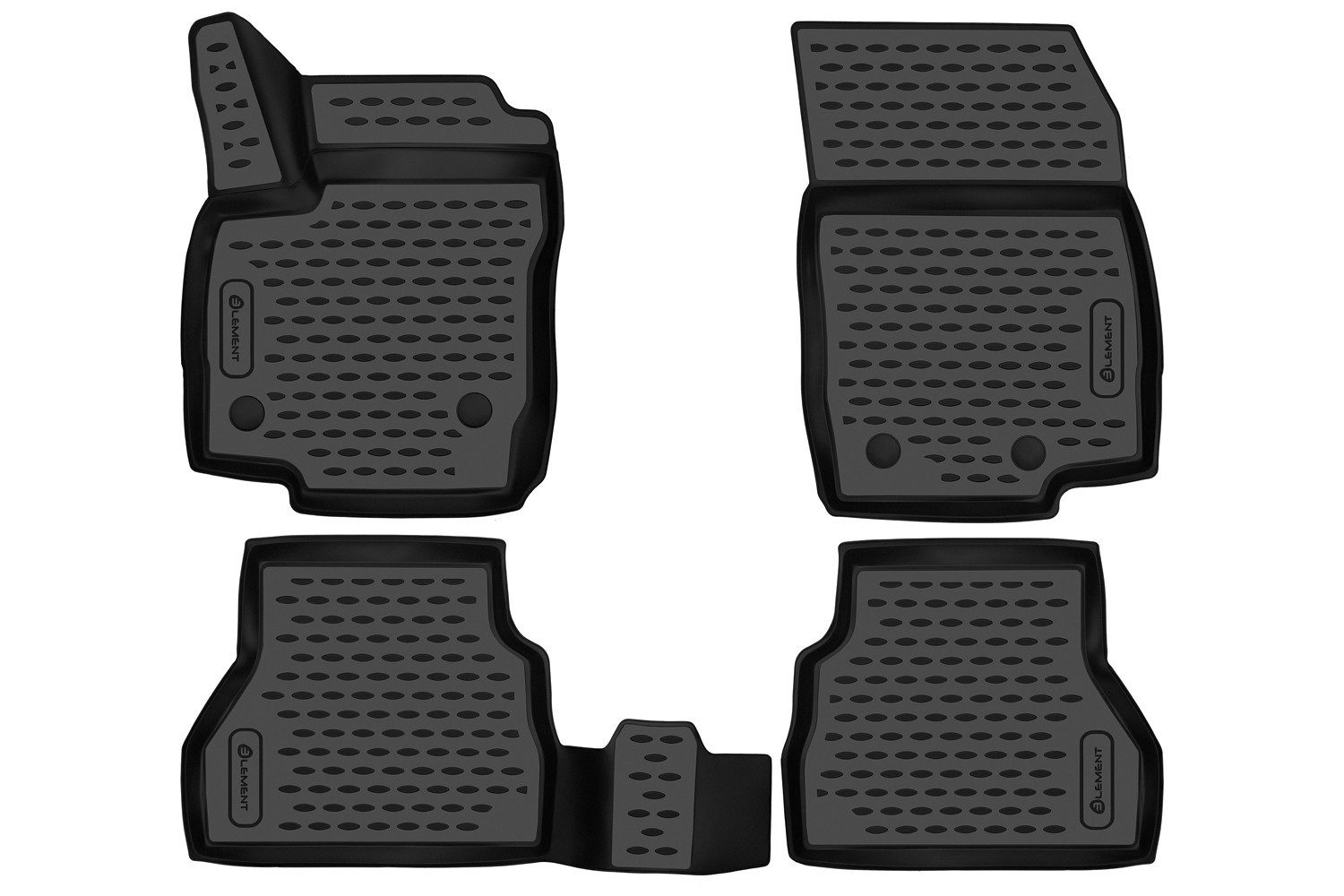 LEMENT Auto-Fußmatten 3D-Gummimatten passend für FORD B-max ab 2014 Schrägheck (4 St), für FORD B-max Pkw, Passgenau