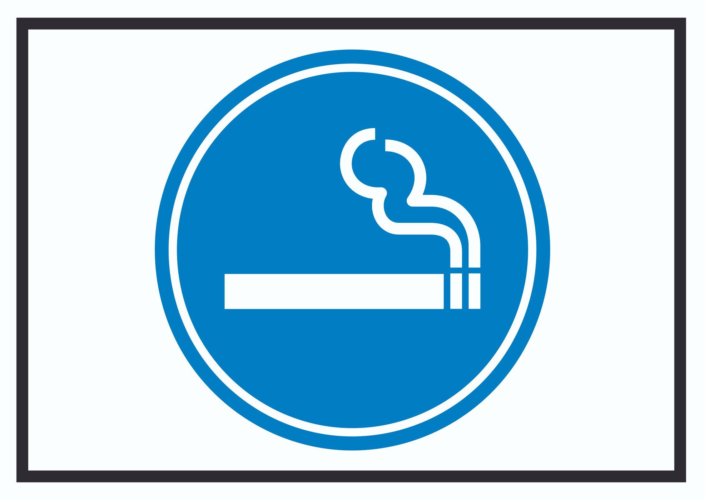 Hinweisschild Raucherbereich Symbol Schild