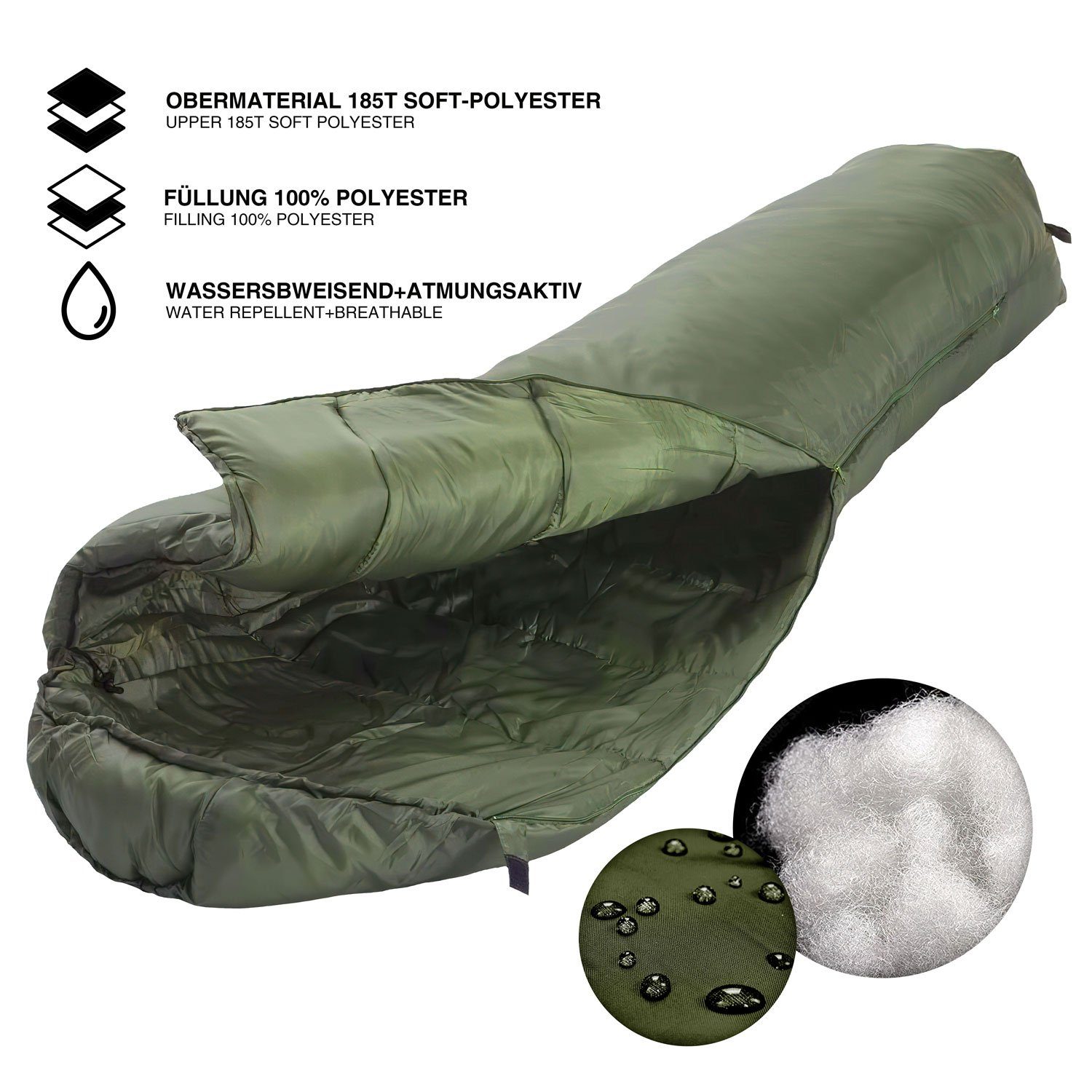 Goods+Gadgets Schlafsack Thermo Schlafsack bis -13°C günstig online kaufen