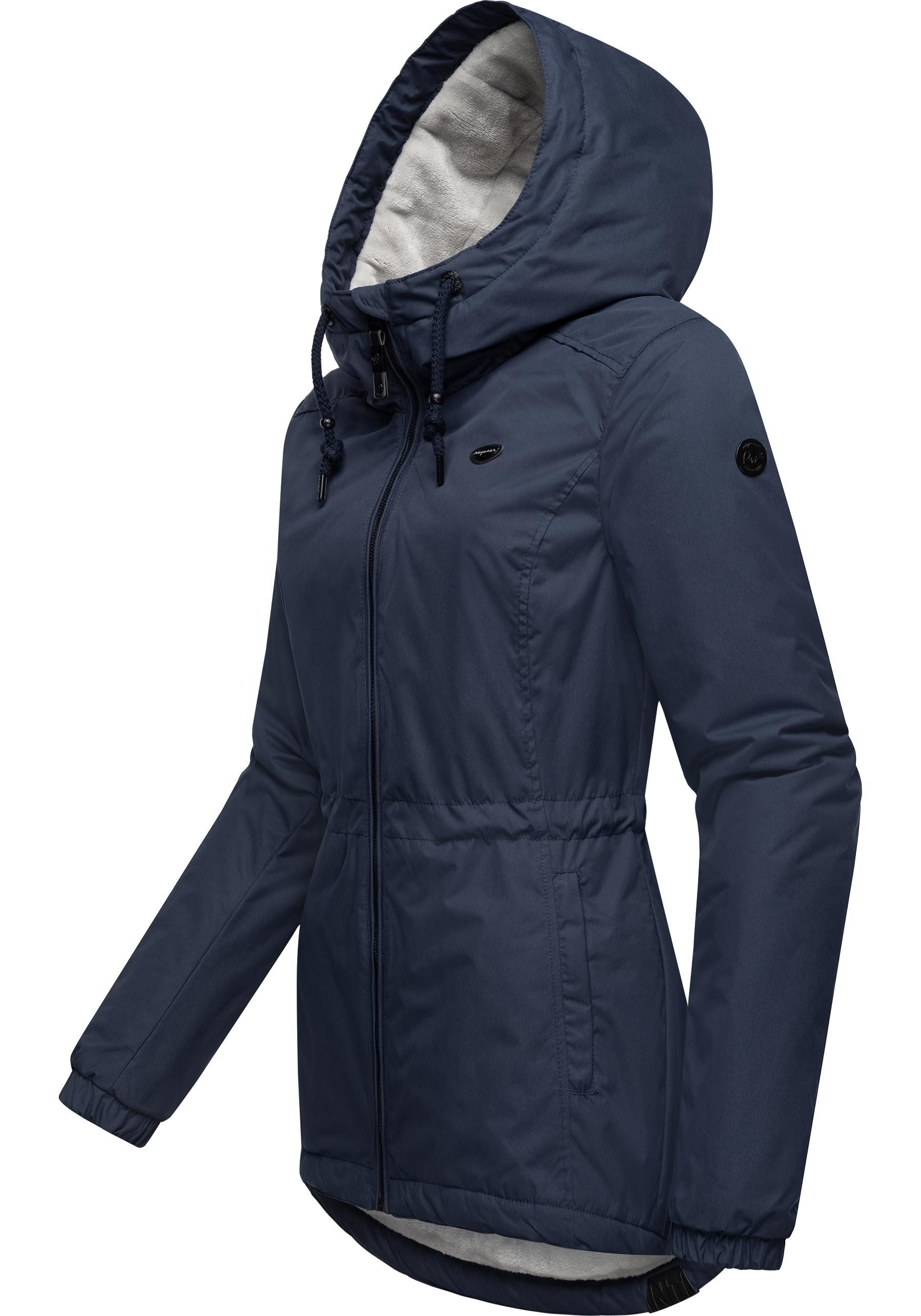 Ragwear Winterjacke Dankka Warm Wasserdichte weiche Damen Jacke für den Winter