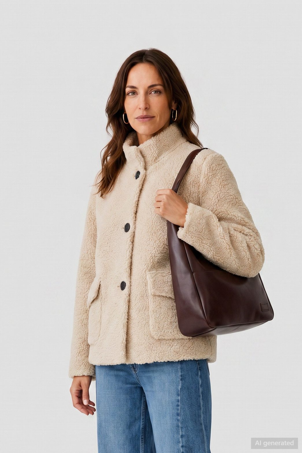 Barbara Lebek Wolljacke warme Teddyjacke für Damen mit modernem Schnitt