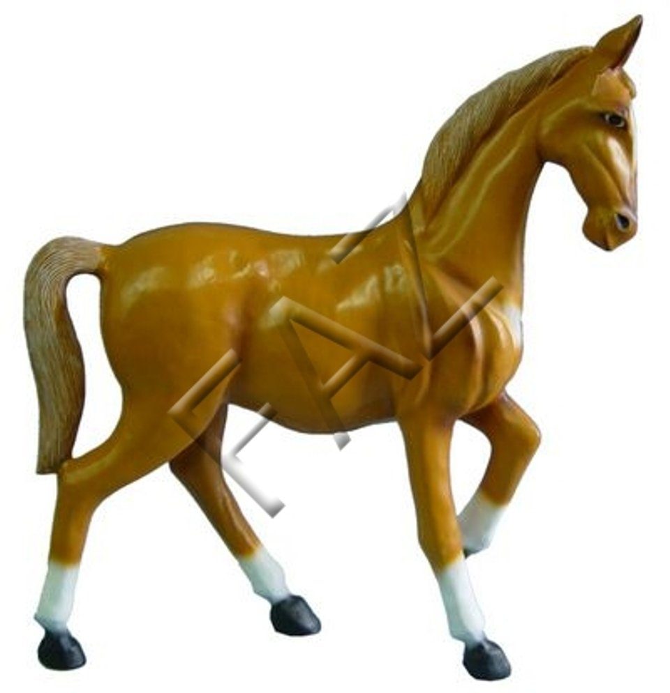 JVmoebel Skulptur Design Pferd Figur Garten Statue Skulptur Figuren Skulpturen Dekoration Deko Neu Braun