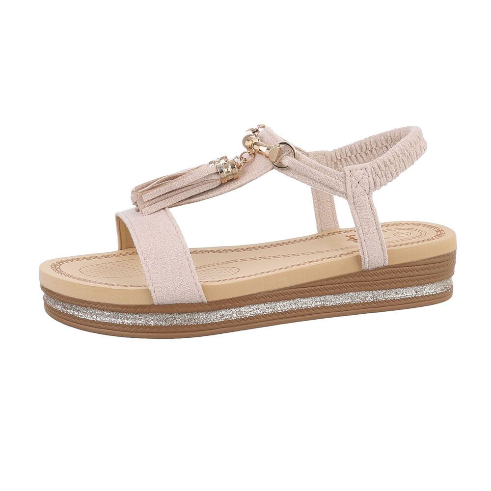 Ital-Design Damen Freizeit Riemchensandalette (85960283) Keilabsatz/Wedge K günstig online kaufen