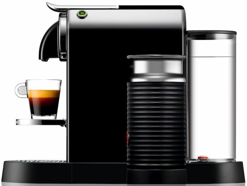 Milchaufschäumer, 267.BAE 7 CITIZ Kapseln Kapselmaschine EN Willkommenspaket Schwarz, DeLonghi, von Aeroccino mit inkl. Nespresso