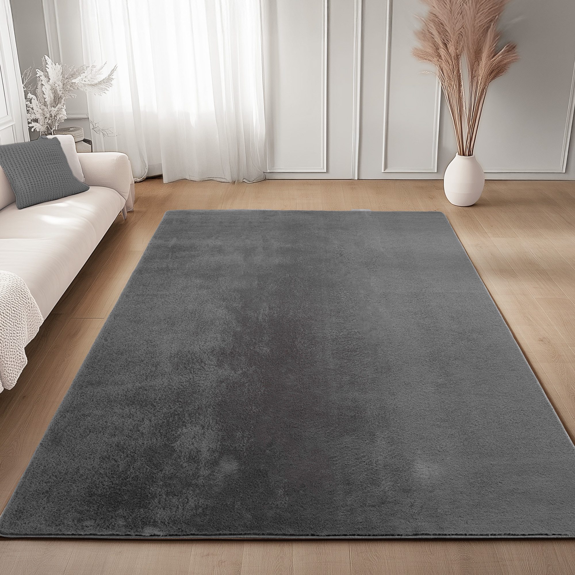 Carpettex Veloursteppich Unicolor - Einfarbig, Läufer, günstig online kaufen