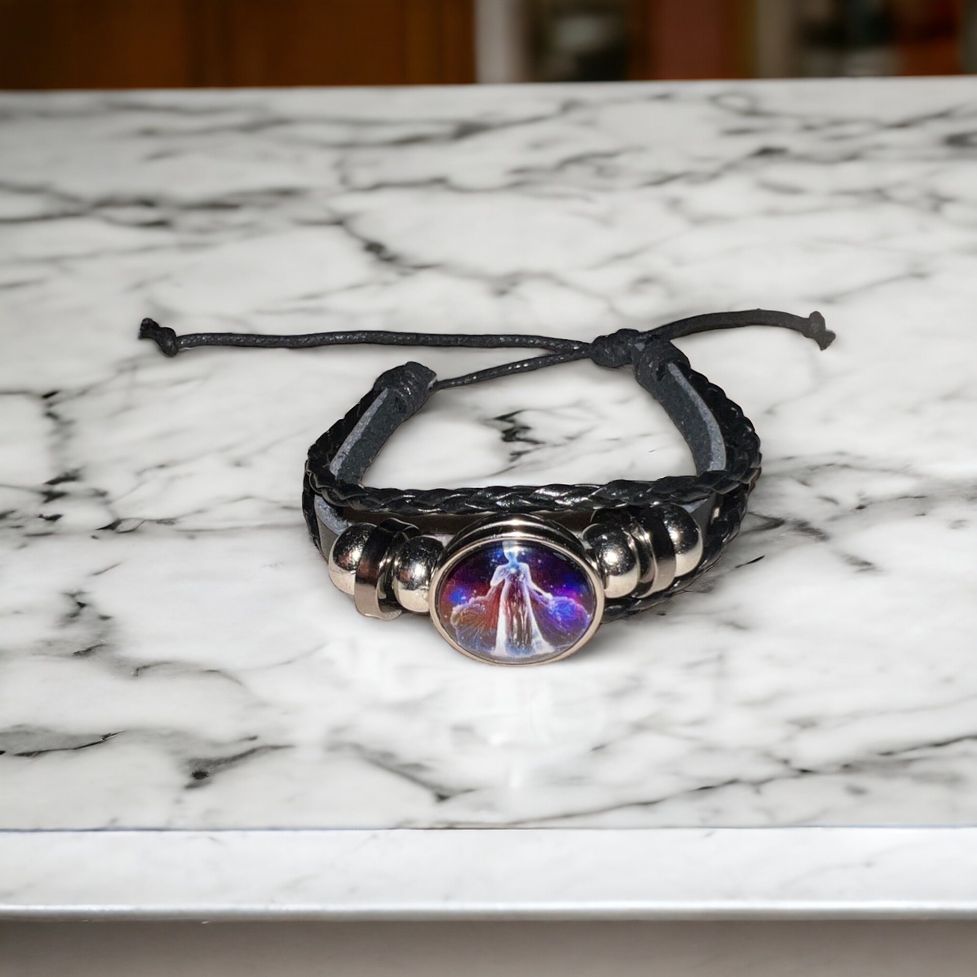 Stelby Armband mit Gravur Sternzeichen Jungfrau mit 3D Gravur im Glas (Weih günstig online kaufen