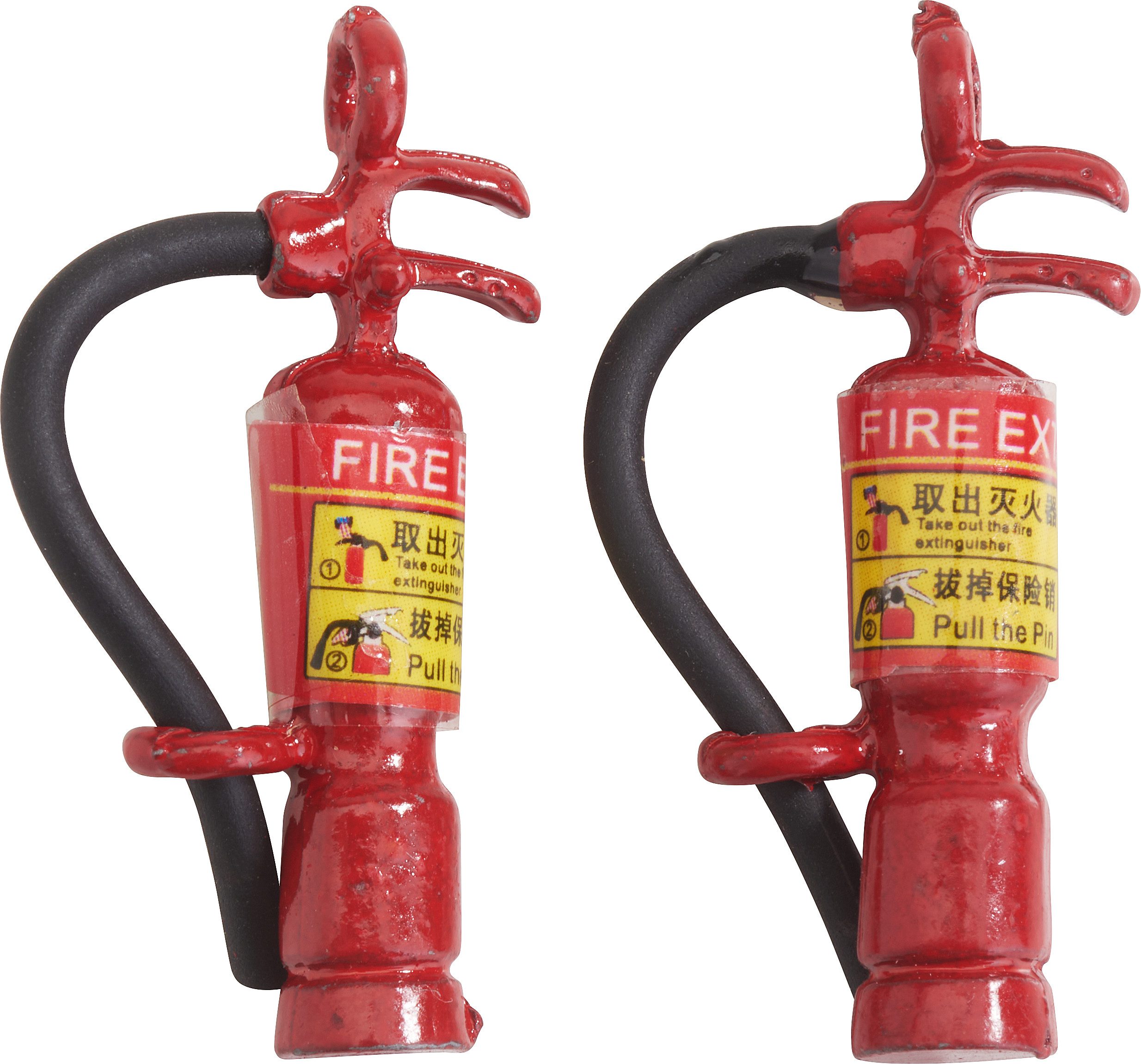HobbyFun Dekofigur Miniatur Feuerlöscher (2 St), 2 Stück