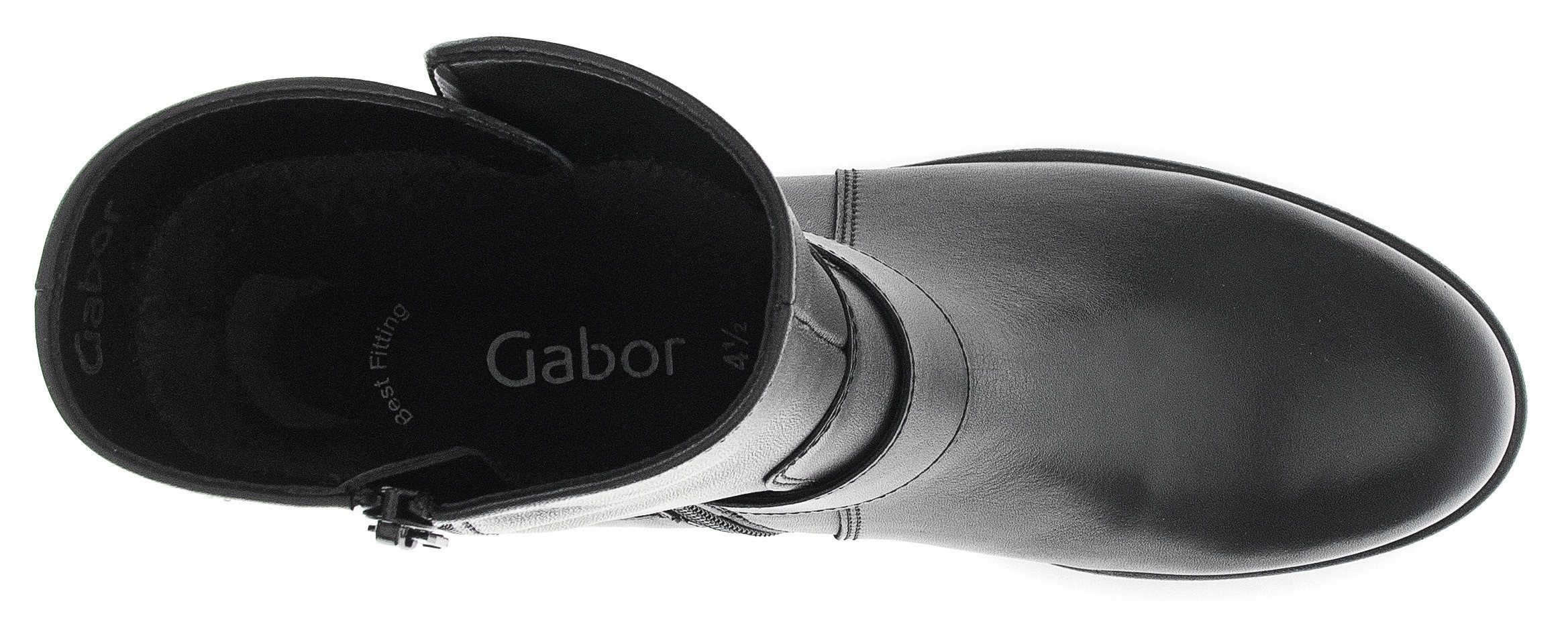 Gabor Bikerboots, Blockabsatz, Stiefelette, Boots mit Nieten besetzt