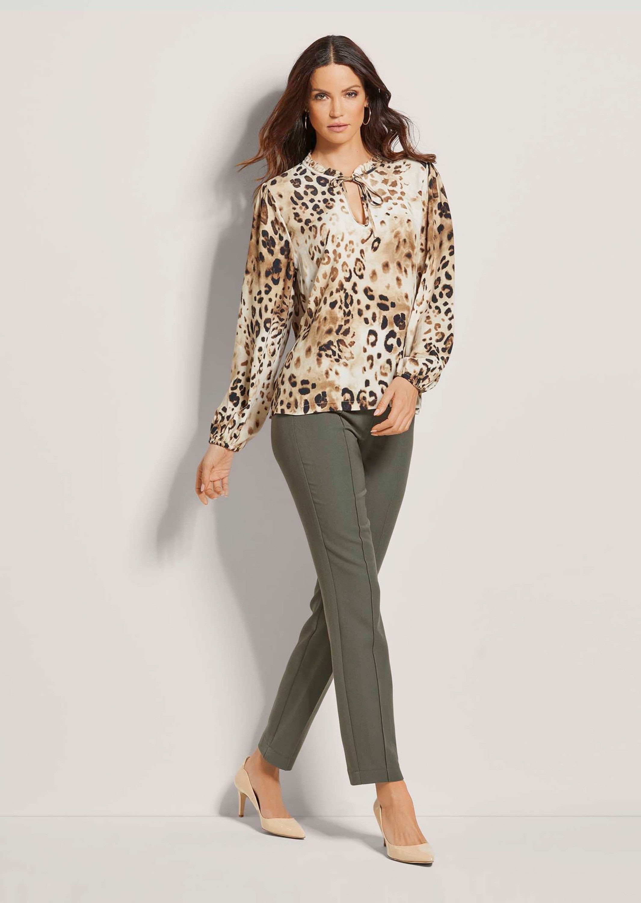 MADELEINE Langarmbluse Tunika-Bluse mit Unikat-Print günstig online kaufen