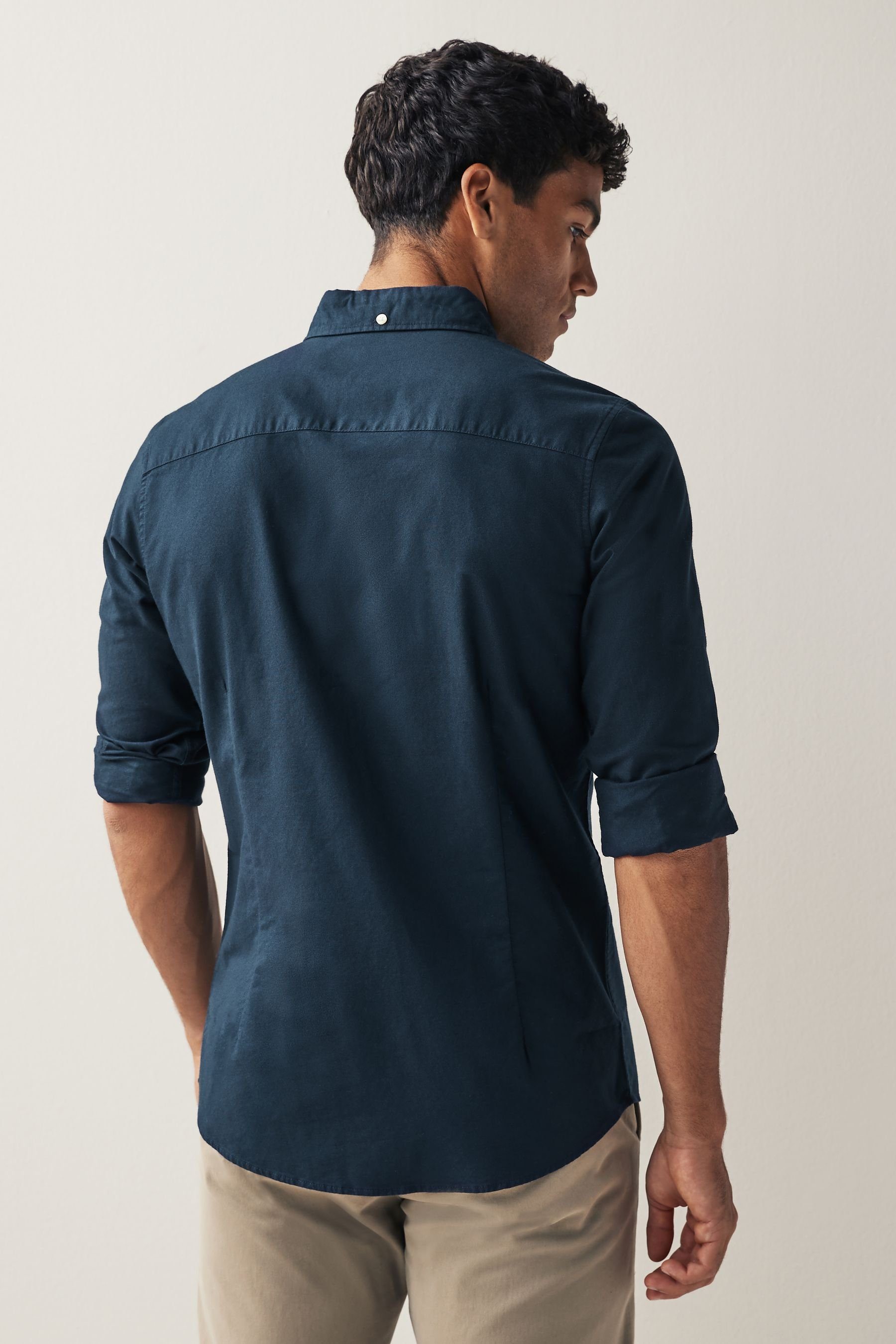 Next Langarmhemd Langärmeliges Oxfordhemd im Slim günstig online kaufen
