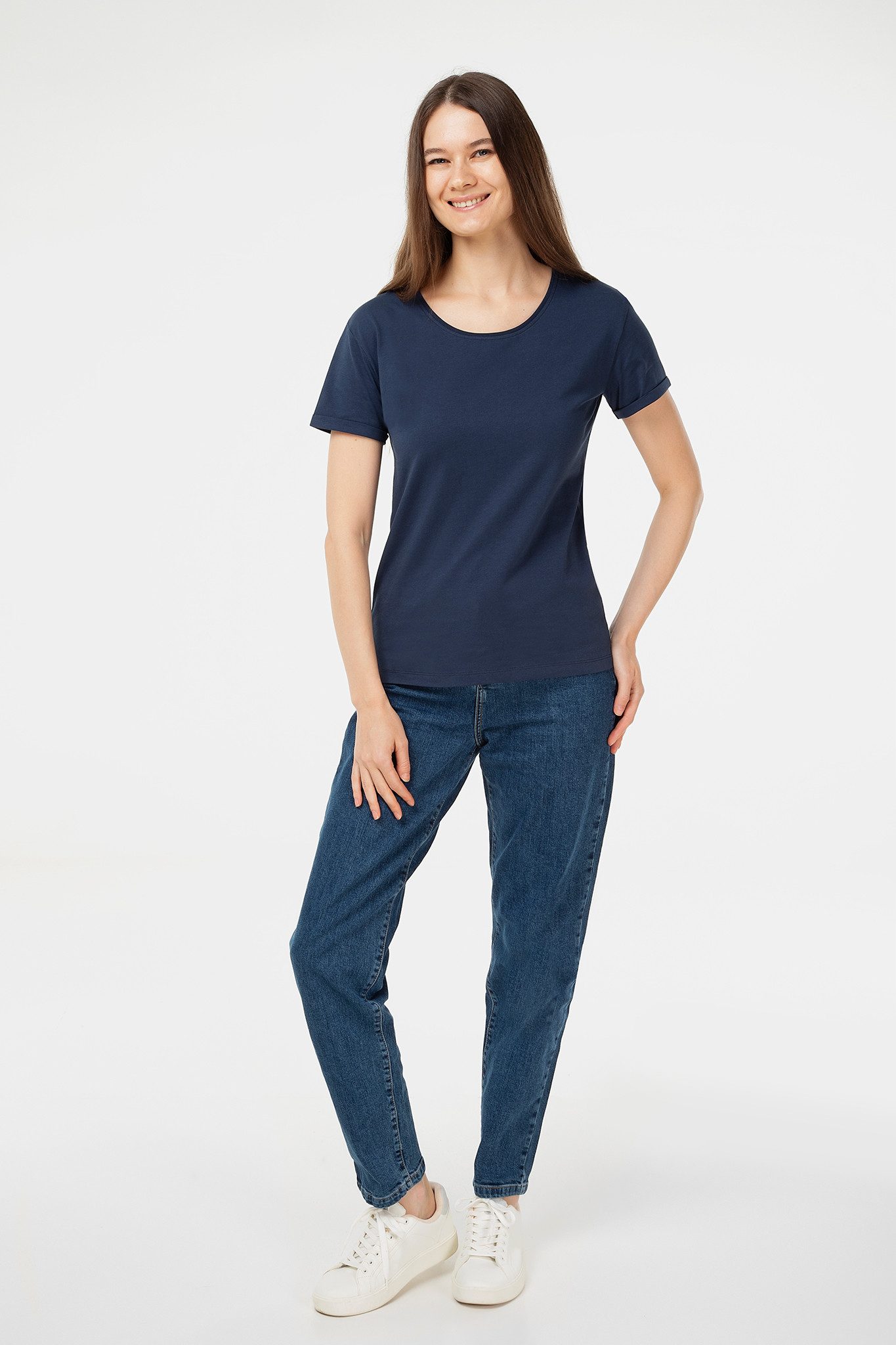 Evermind T-Shirt Damen T-Shirt aus Bio-Baumwolle – fair produziert & nachhaltig
