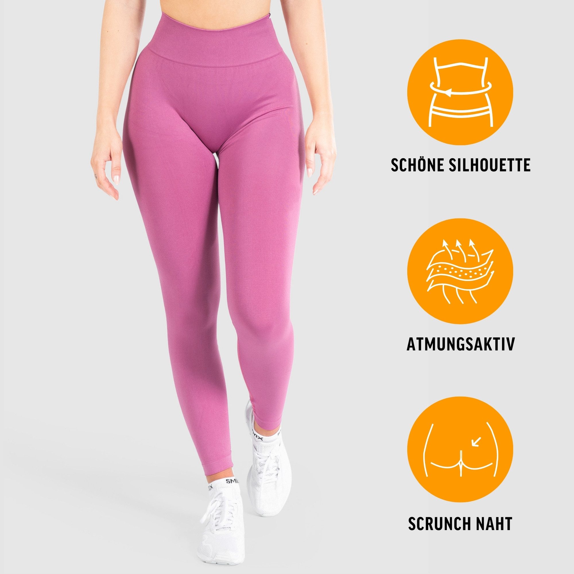 Smilodox Leggings Slayton Scrunch, Seamless Push-Up Sporthose High Waist V- günstig online kaufen