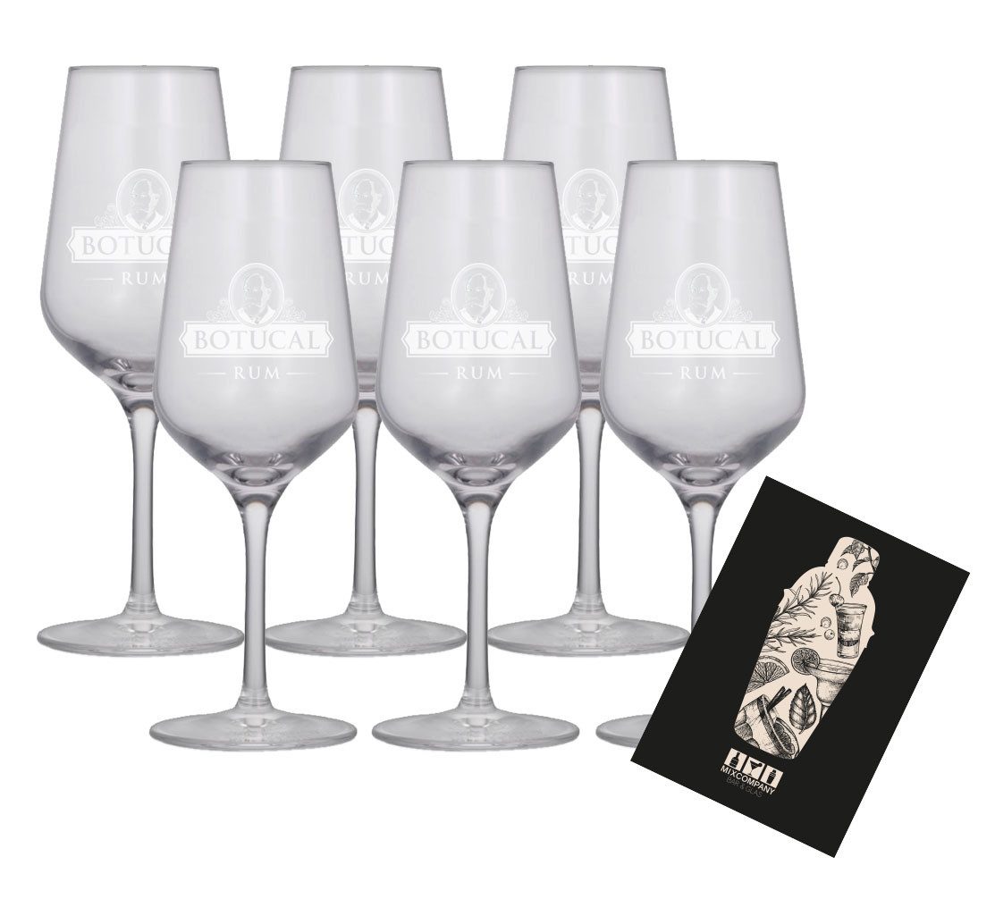 Longdrinkglas Botucal Rum Nosing Glas Gläser Set Ron de Venezuela Glas Longdrinkgl