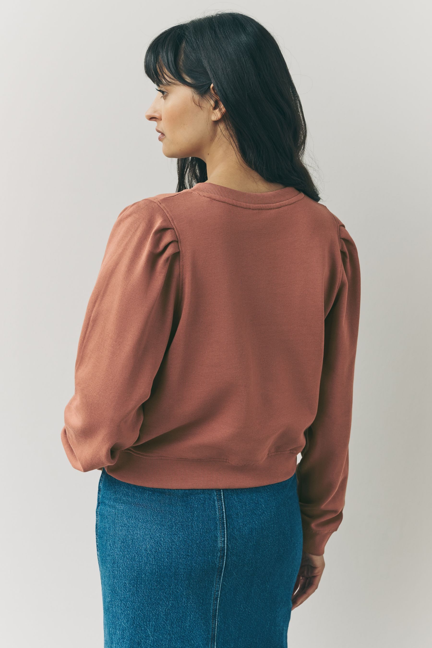 Next Sweater Langärmeliges Sweatshirt mit Henleykragen (1-tlg) günstig online kaufen