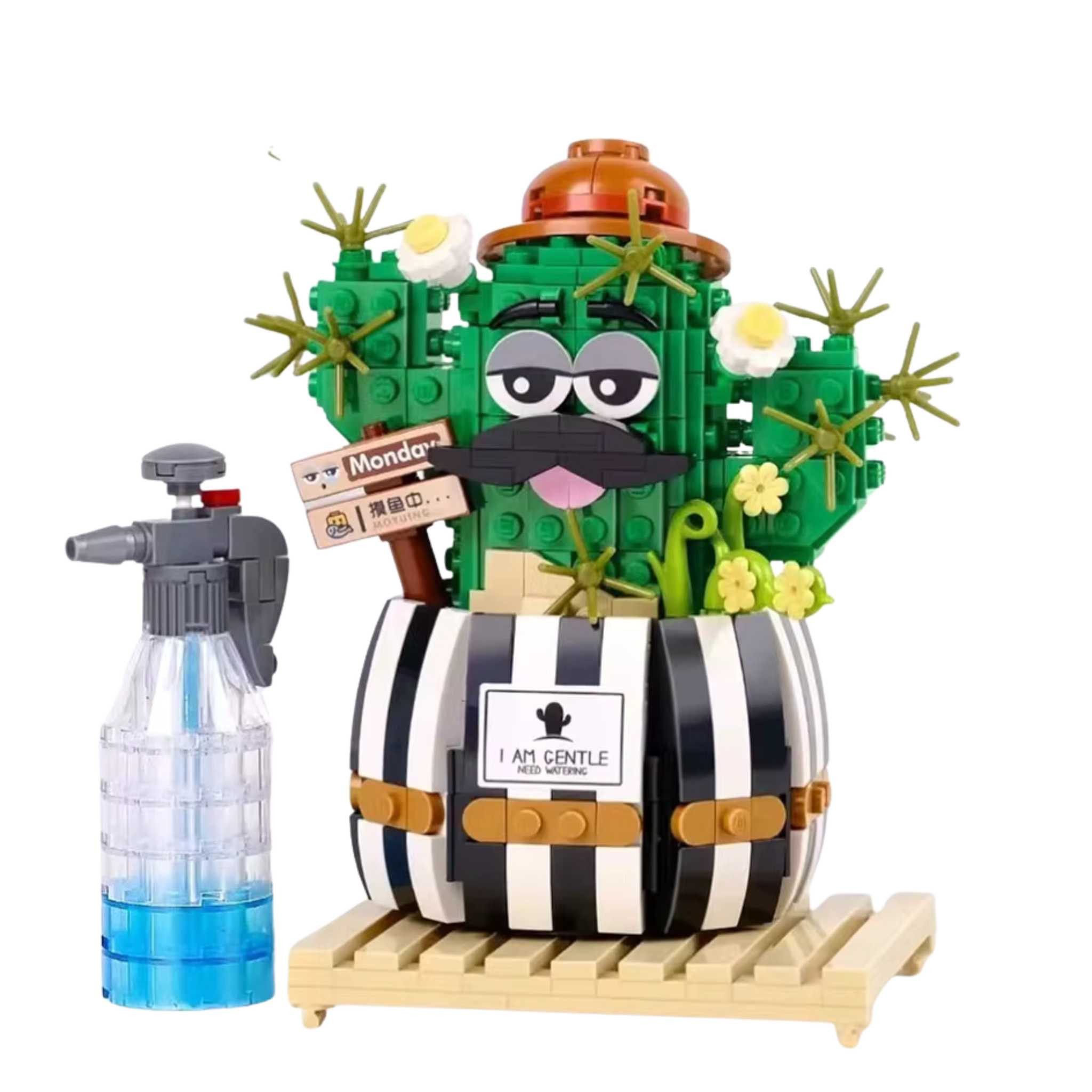 Loz 1246-Kaktus mit Blume (LOZ) Klemmbausteine Spielbausteine