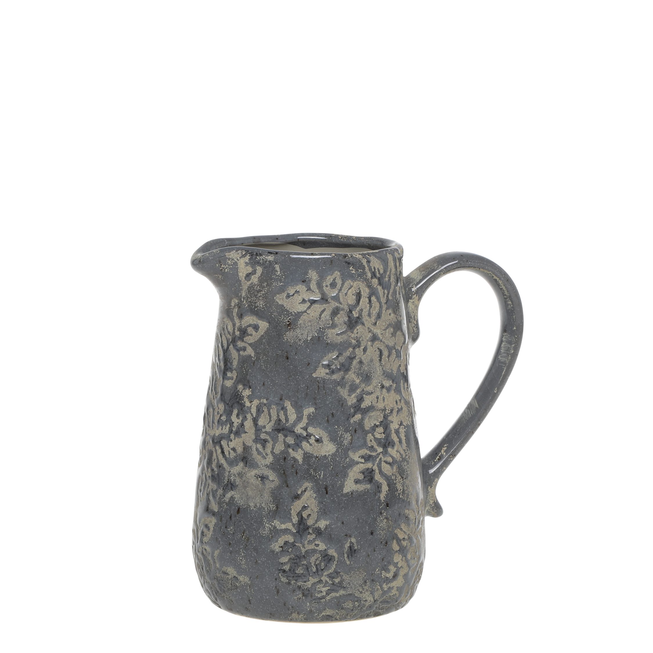 Annimuck Dekovase Chic Antique Antibes Kanne mit Blumenmuster Krug Vase opa günstig online kaufen