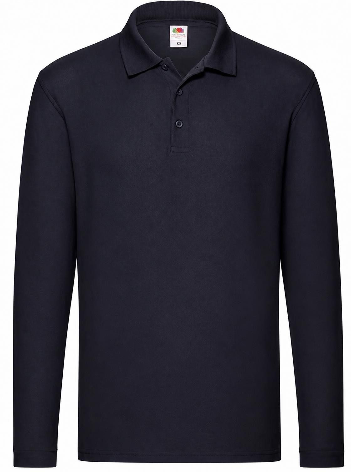 Fruit of the Loom Langarm-Poloshirt Herren Premium Long Sleeve Poloshirt