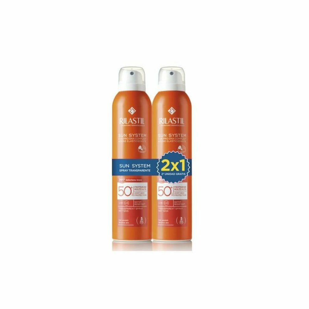 Rilastil Sonnenschutzcreme Sun System Transparent Spray Wet Skinspf 50 2x