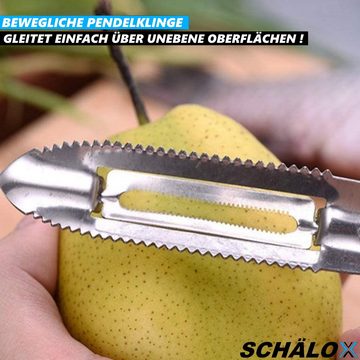 MAVURA Sparschäler SCHÄLOX Schäler Pendelschäler Gemüseschäler Kartoffelschäler, (Spargelschäler Obstschäler Entschupper), Fischschuppen Fischentschupper Schaber