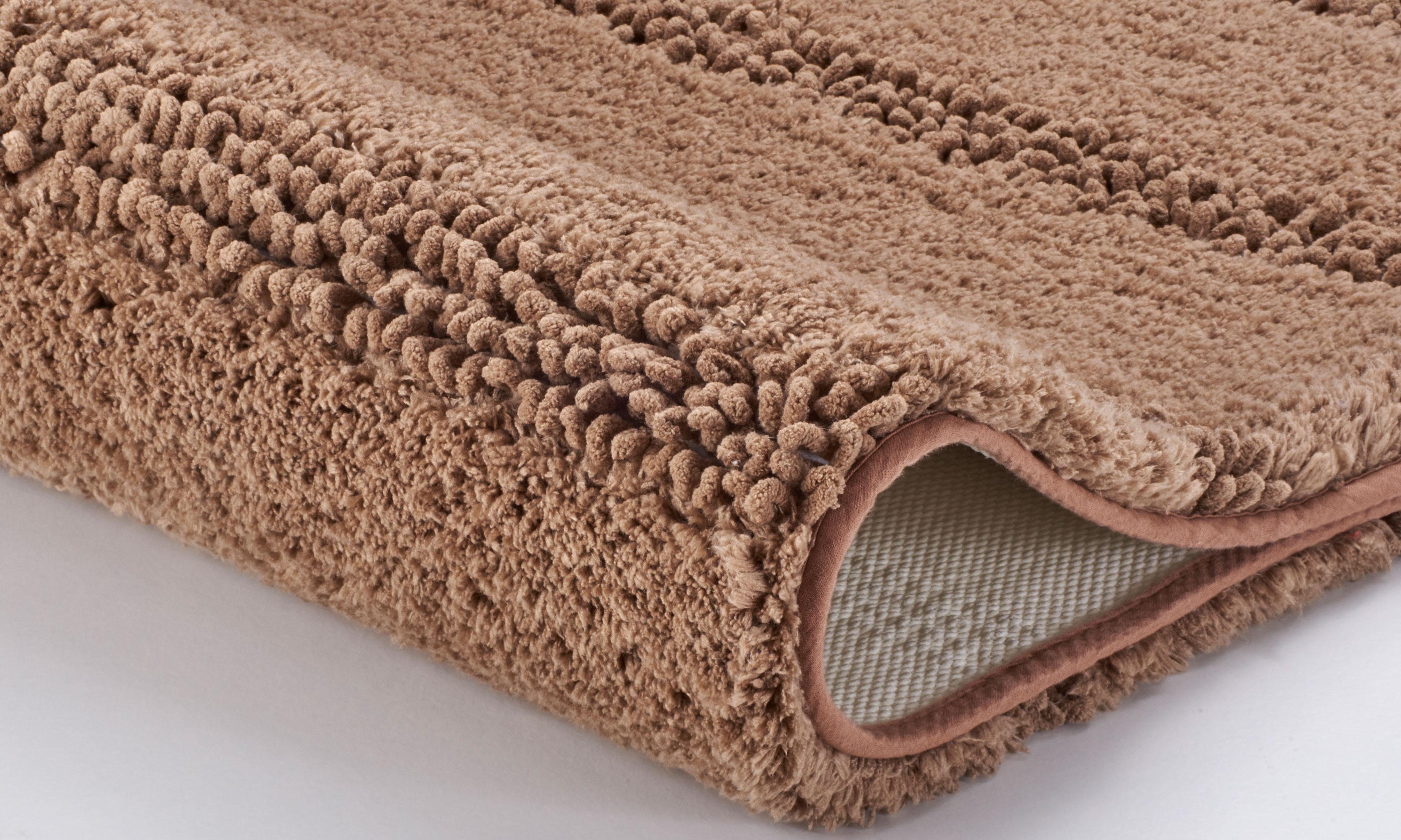 Kleine Wolke Badematte Monrovia, Badvorleger, Badezimmer Teppich, Höhe 23 mm, rutschhemmend beschichtet, fußbodenheizungsgeeignet, Kunstfaser, quadratisch, Badt – Bild 4 von 5