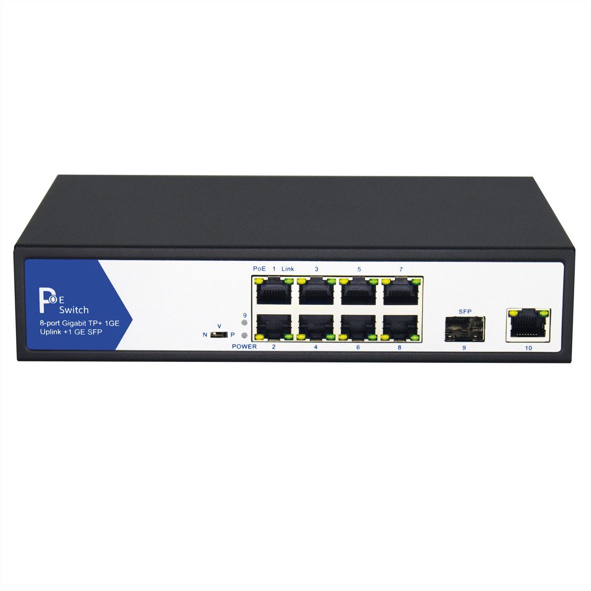 PoE+ Gigabit Ethernet Switch Netzwerk-Switch