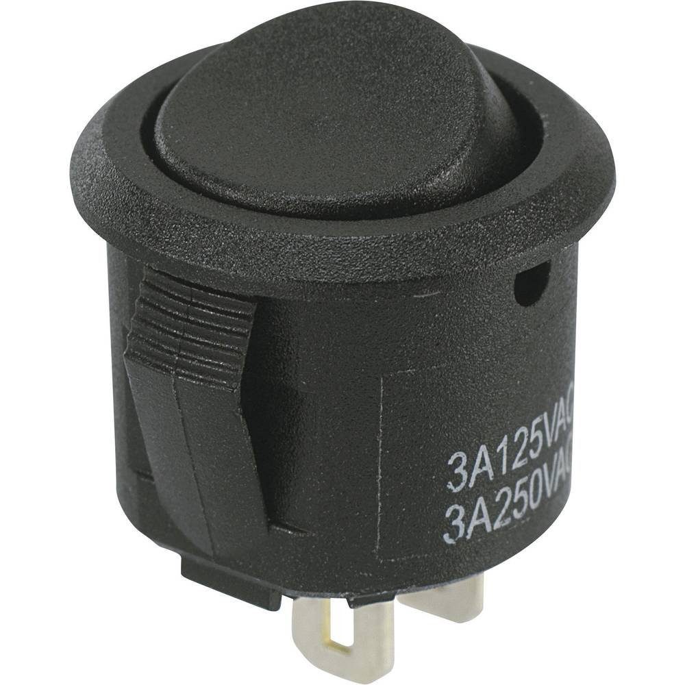 Schalter COMPONENTS V/AC Miniatur-Wippenschalter TRU 250 A 3