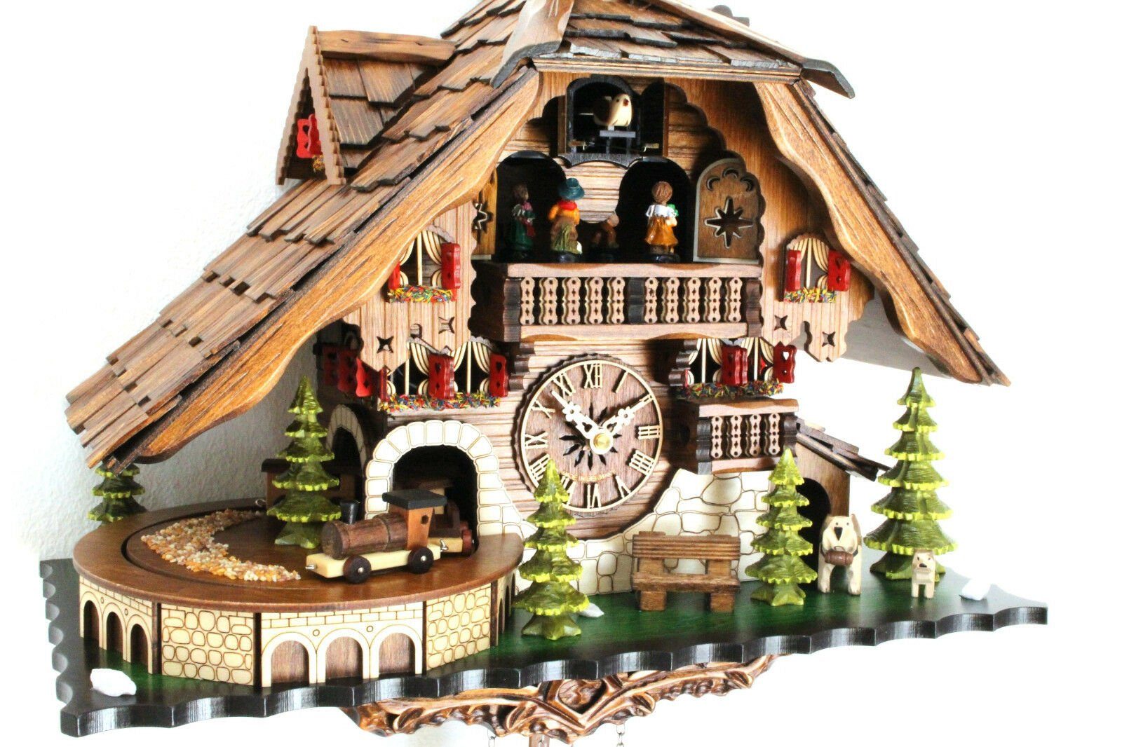 Clockvilla Hettich-Uhren Wanduhr Kuckucksuhr aus dem Schwarzwald