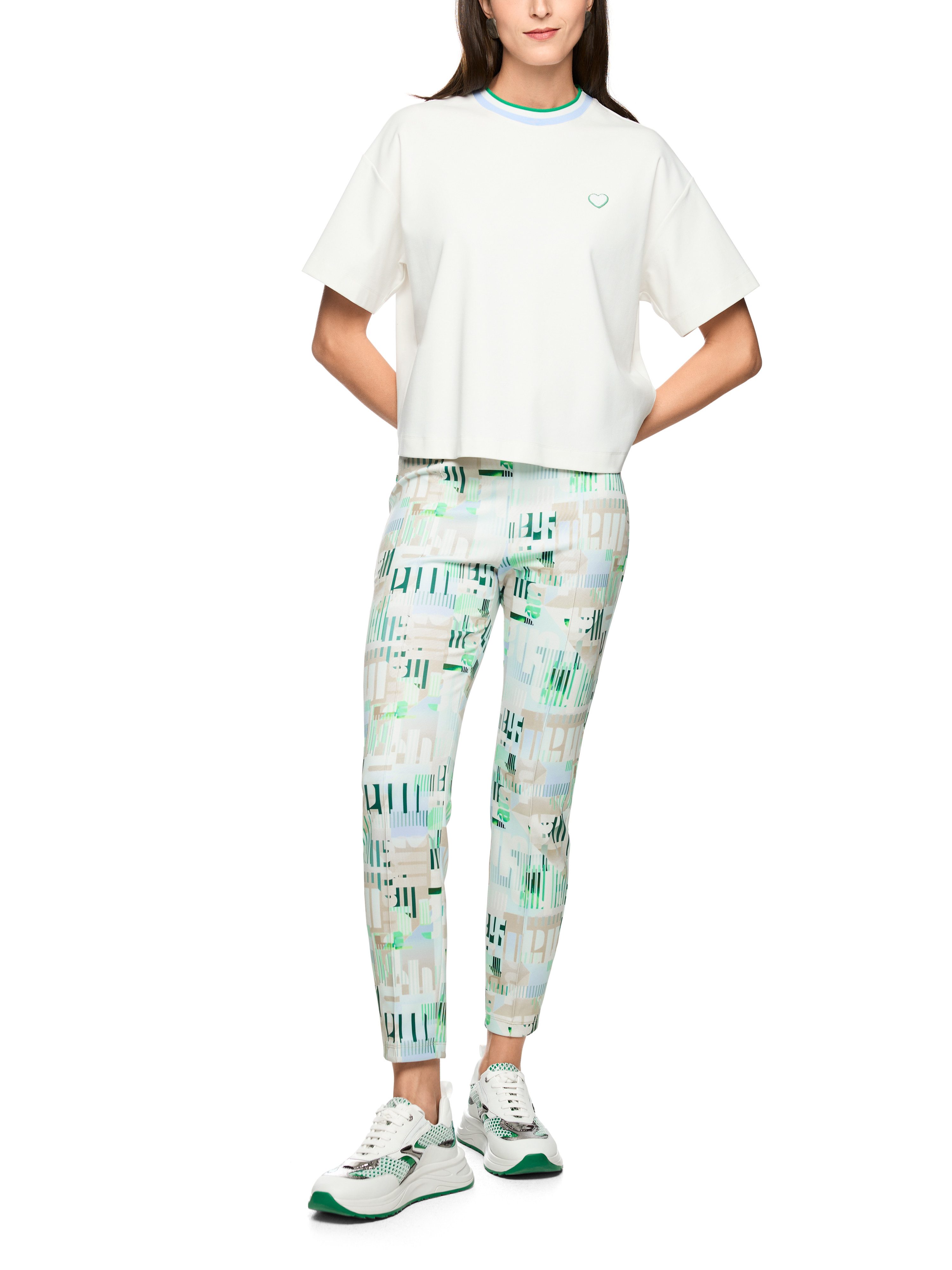 Marc Cain Leggings City Vibing Premium Damenmode Scuba-Jersey, Modell SOFIA, elastischer Bund