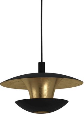 EGLO Hängeleuchte NUVANO, Leuchtmittel wechselbar, ohne Leuchtmittel, Hängeleuchte in schwarz und gold aus Stahl - inkl. GU10 - 4,5W