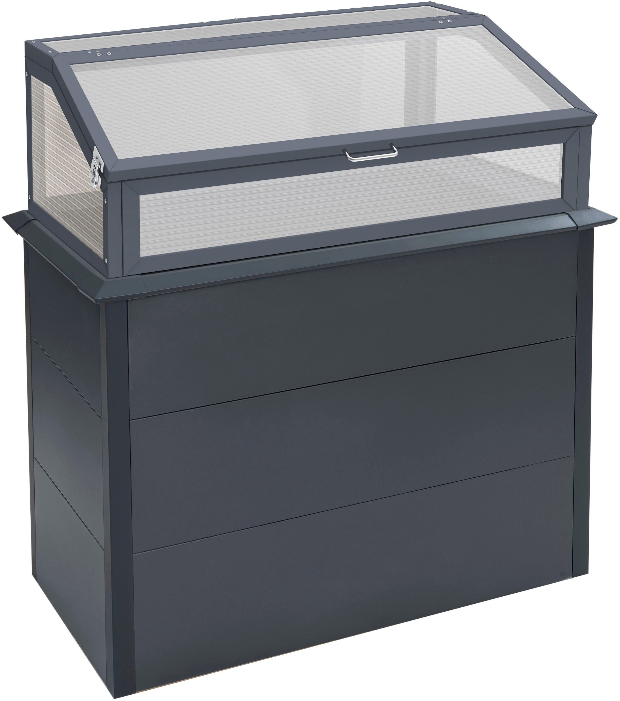 WESTMANN Hochbeet Primus Plus M (Set), BxTxH: 100x50x113 cm, mit Frühbeetaufsatz