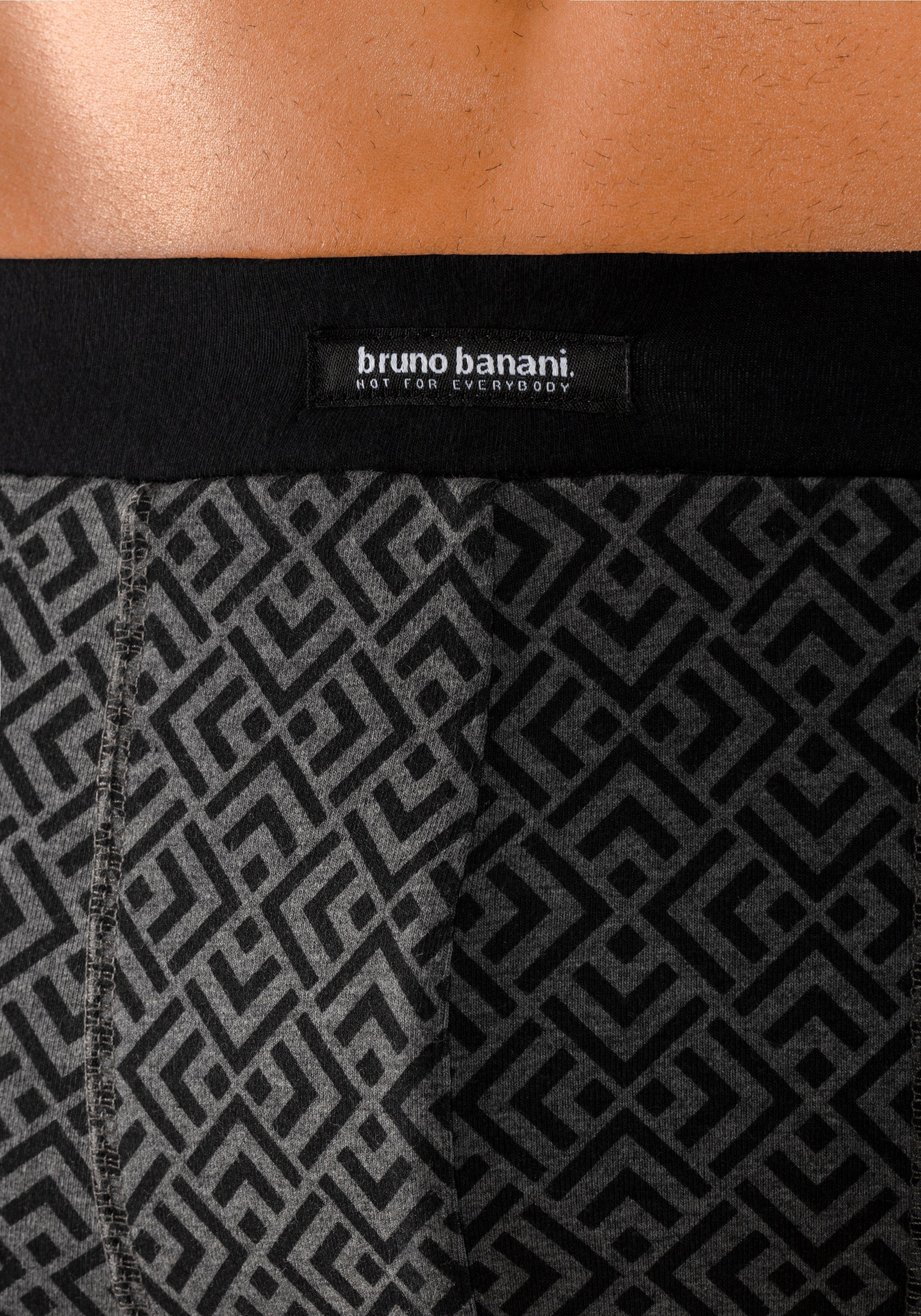 Bruno Banani Boxer Boxershorts für Herren (Packung, 3-St) 1x mit modischem Druck