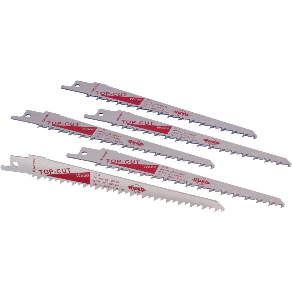 Ruko Säbelsägeblatt RUKO 33189245 5er-Sets Säbelsägeblätter Sägeblatt-Länge 150 mm 5 St.