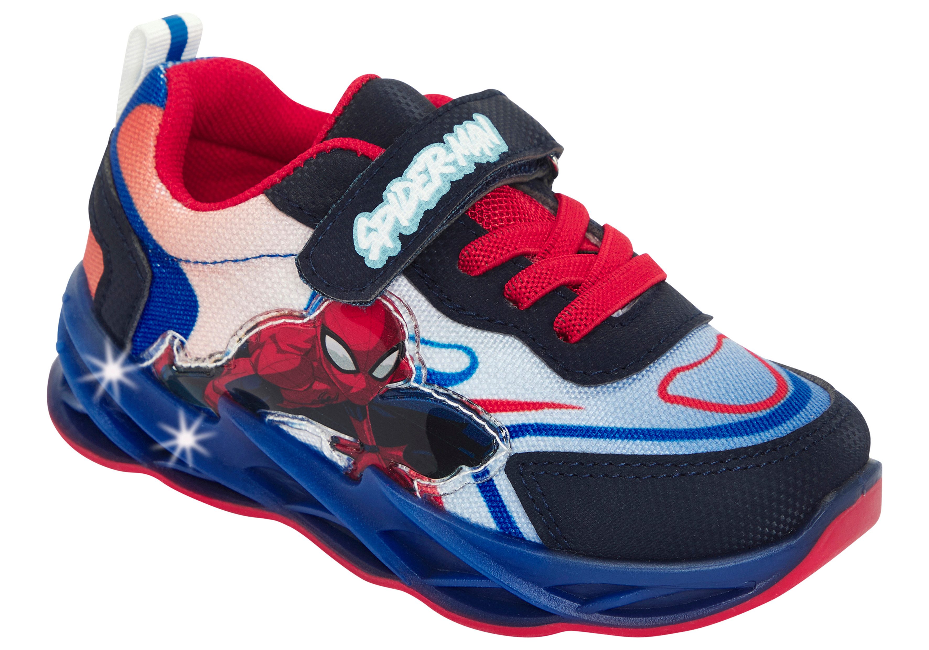 Disney SPIDERMAN Sneaker (für Kinder) mit cooler Blinkfunktion
